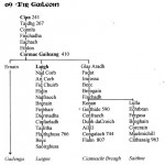 Traditional Genealogy Chart of Gaileoin Septs by David Austin Larkin